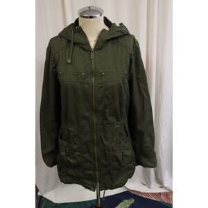 Kenneth Cole Reaction Jacket Medium Long Sleeves Hoodie Green Jacket (6)